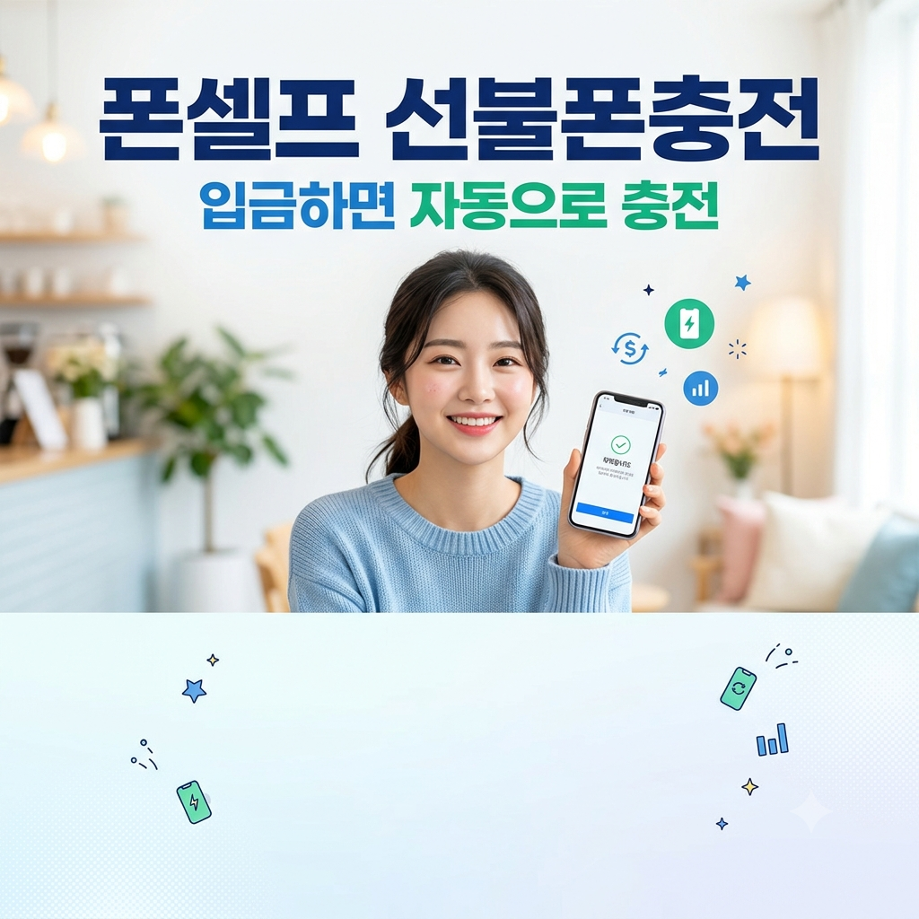 폰셀프 선불폰충전 — 입금하면 자동으로 충전